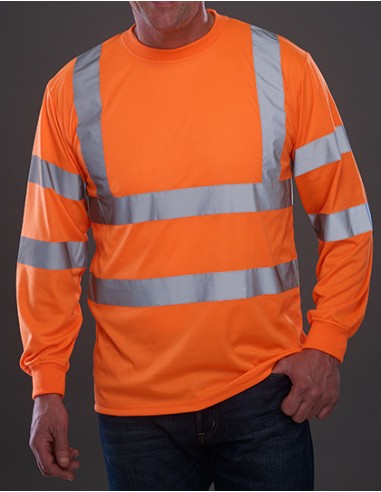 YOK-HVJ420-Hi-Vis Long Sleeve T-Shirt
